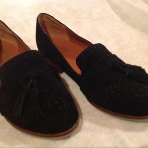 New Dolce Vita Black Suede Tassel Loafer